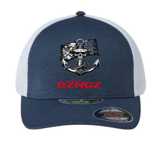 Melange Navy/ White - FRONT
